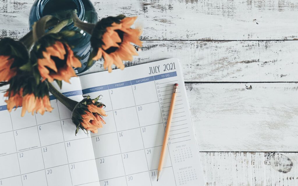 July calendar planner